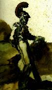 Theodore   Gericault carabinier contre un tertre oil painting picture wholesale